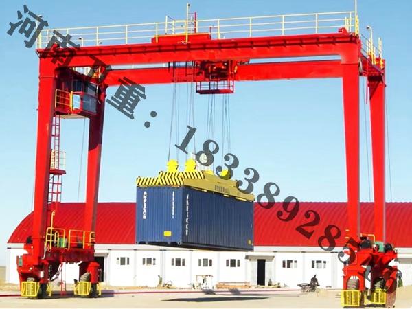 甘肃白银集装箱龙门吊厂家设备用于码头集装箱的运转
