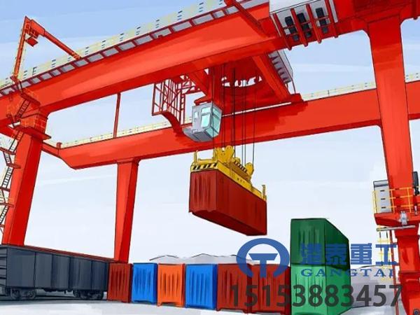 山东营口集装箱龙门吊厂家集装箱龙门吊强劲性能作业效率大幅提升