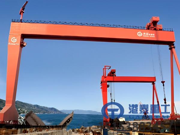 江苏苏州造船门式起重机厂家固定移轨和移动轨距造船门式起重机区别